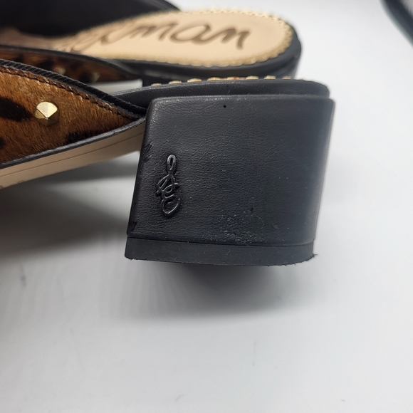 Sam Edelman Augustus Leopard Print Mules – Women’s Size 7, Chic Slip-On Flats - Picture 5 of 13